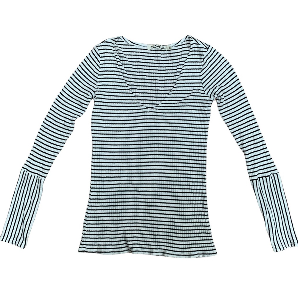 MICHAEL STARS striped long sleeve